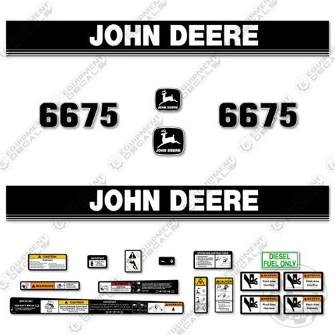 john deere 675 skid steer replacement decal for gauge cluster|Fits John Deere 6675 Decal Kit Skid Steer – Equipment Decals.